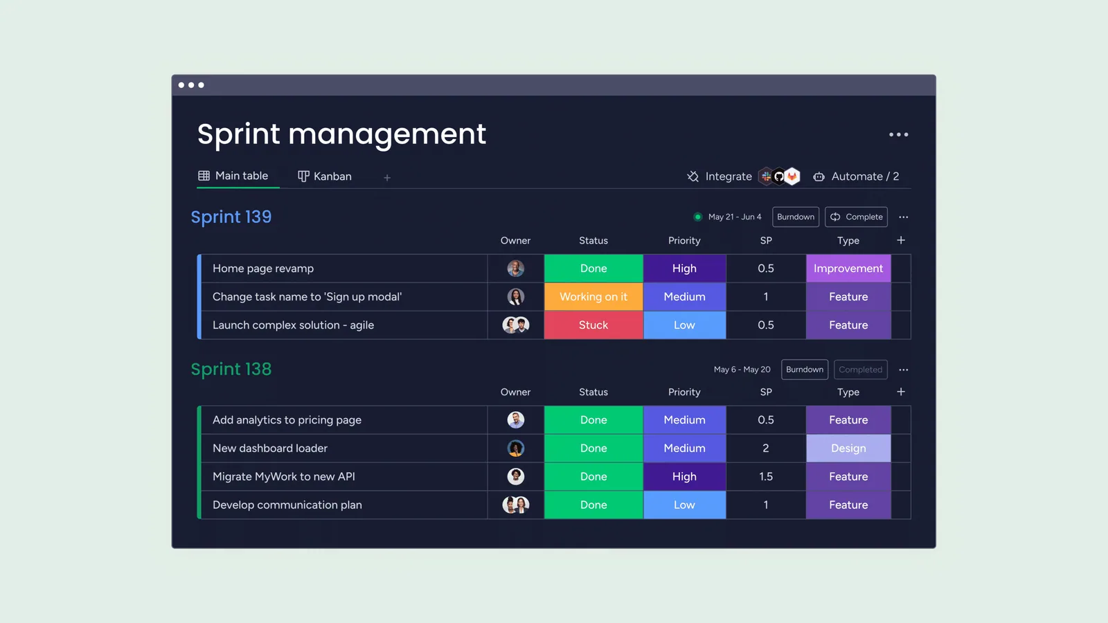 Monday.com screenshot 1